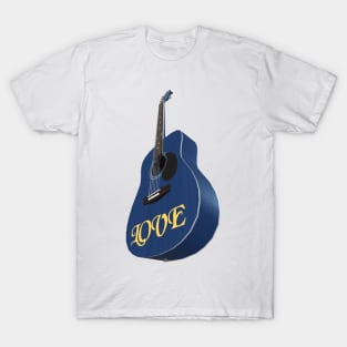 Blue Guitar – Music be the food of love T-Shirt